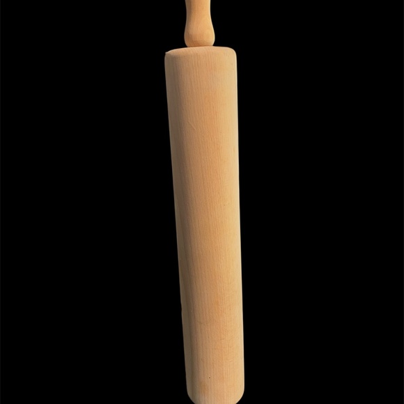 VTG Farmhouse 23" Wood Rolling Pin Heavy XL 2.5" Diameter Birdseye Maple Baking - Picture 3 of 5